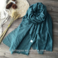 Winter warm latest fashion hijab shawl scarf women plain tassels muslim scarf hijab